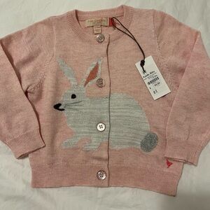 Pink Chicken baby girl bunny sweater